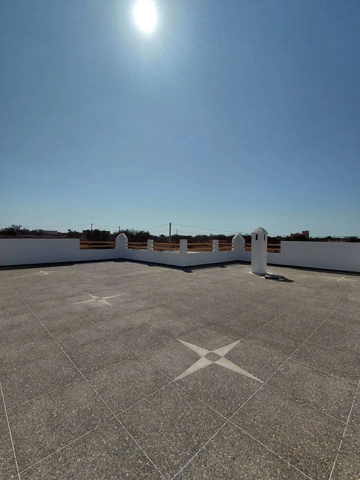 Backyard with private swimming pool and terrace