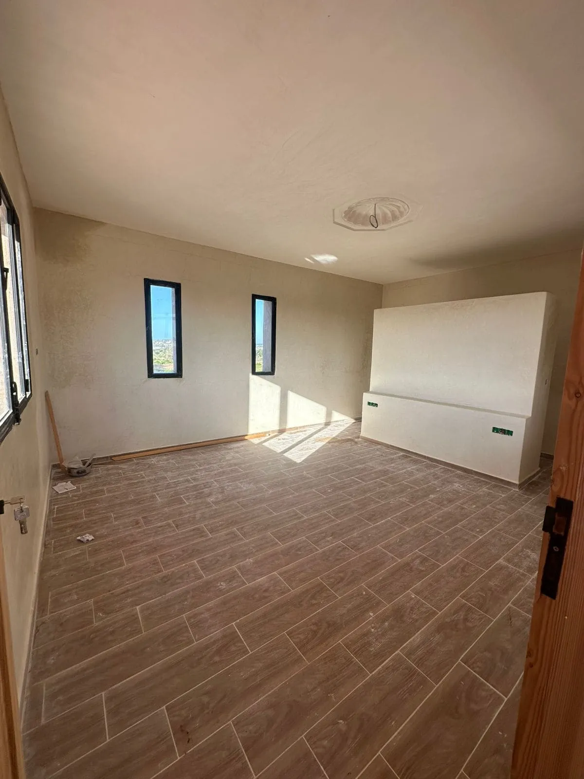 Bedroom with garden view and ensuite bathroom