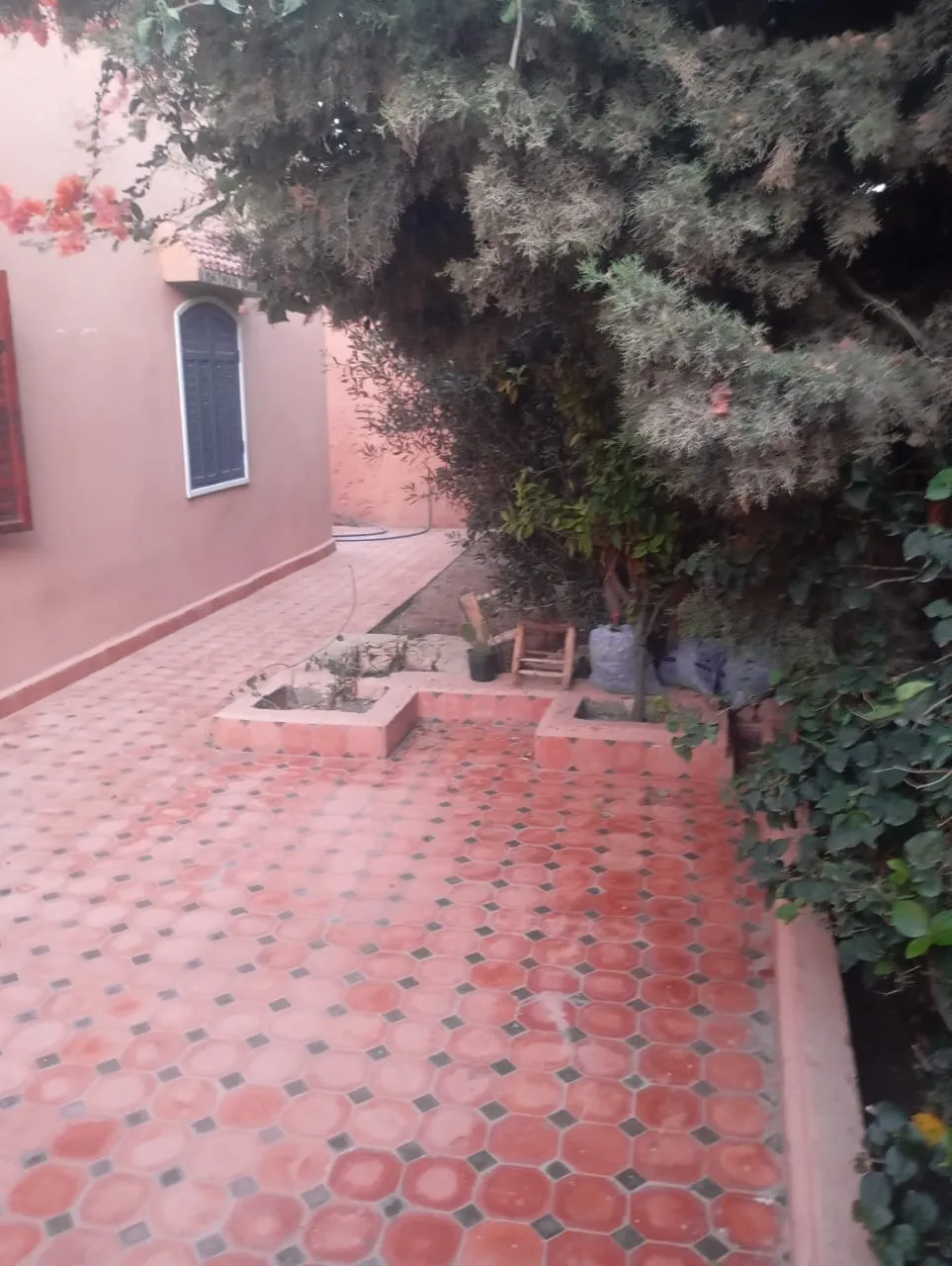 Front view of house in calm Ghazoua neighborhood