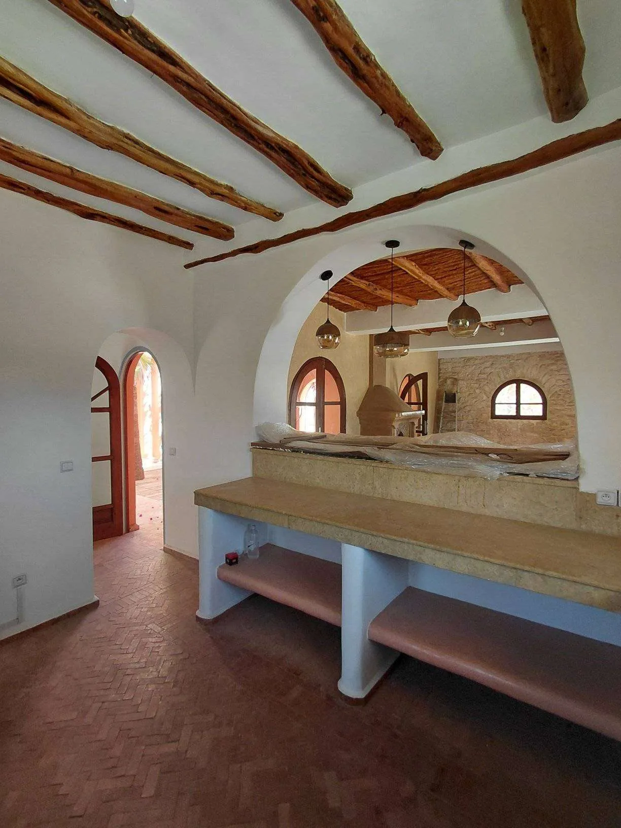 Kitchen with functional layout and storage