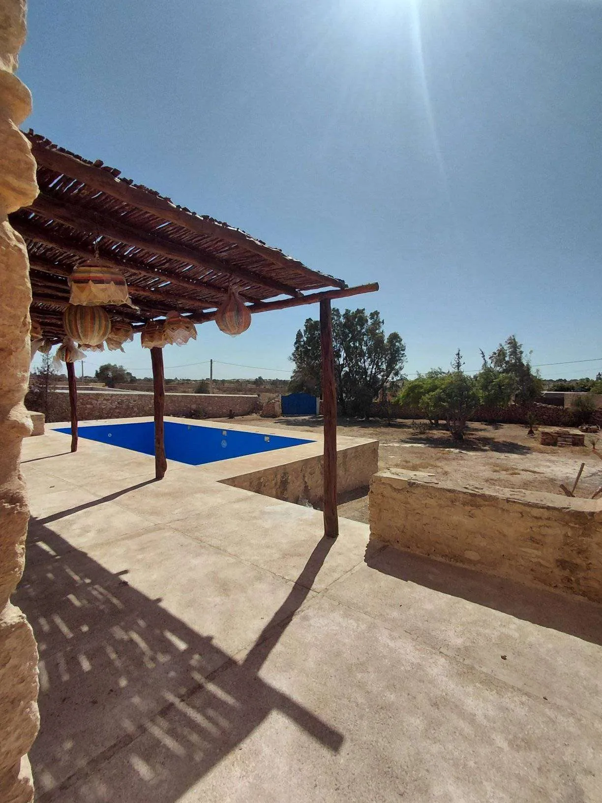 Poolside lounge and sunbathing area