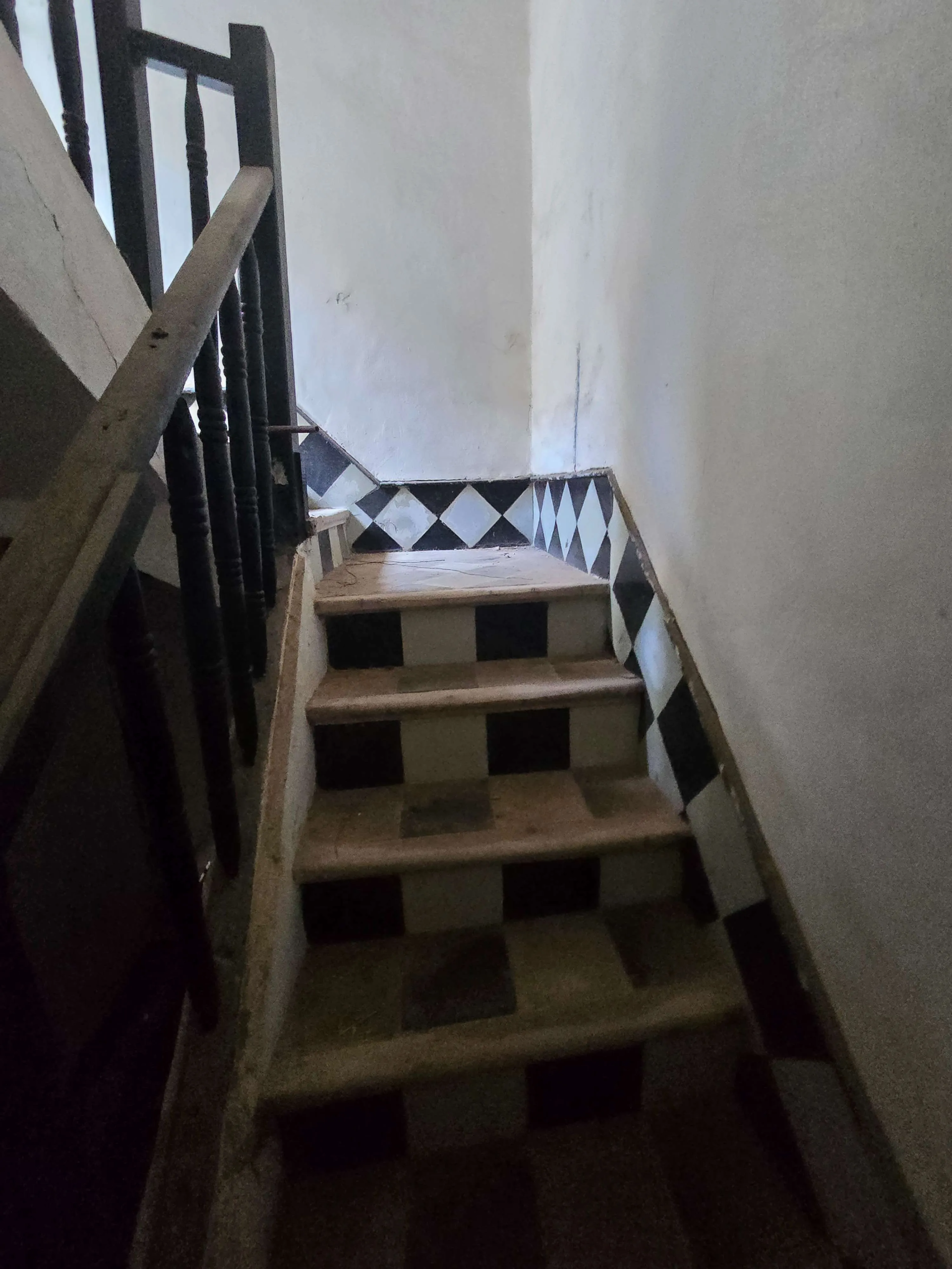 Rooftop terrace with medina and sea views