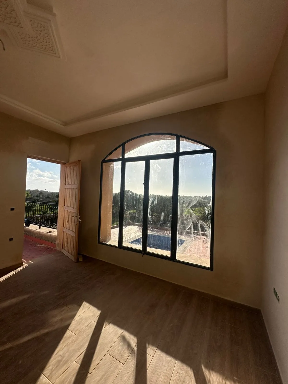 Upper terrace with panoramic countryside view