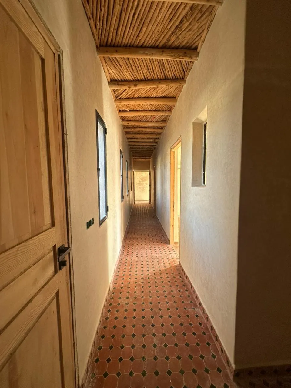 Villa bathroom with shower and natural light
