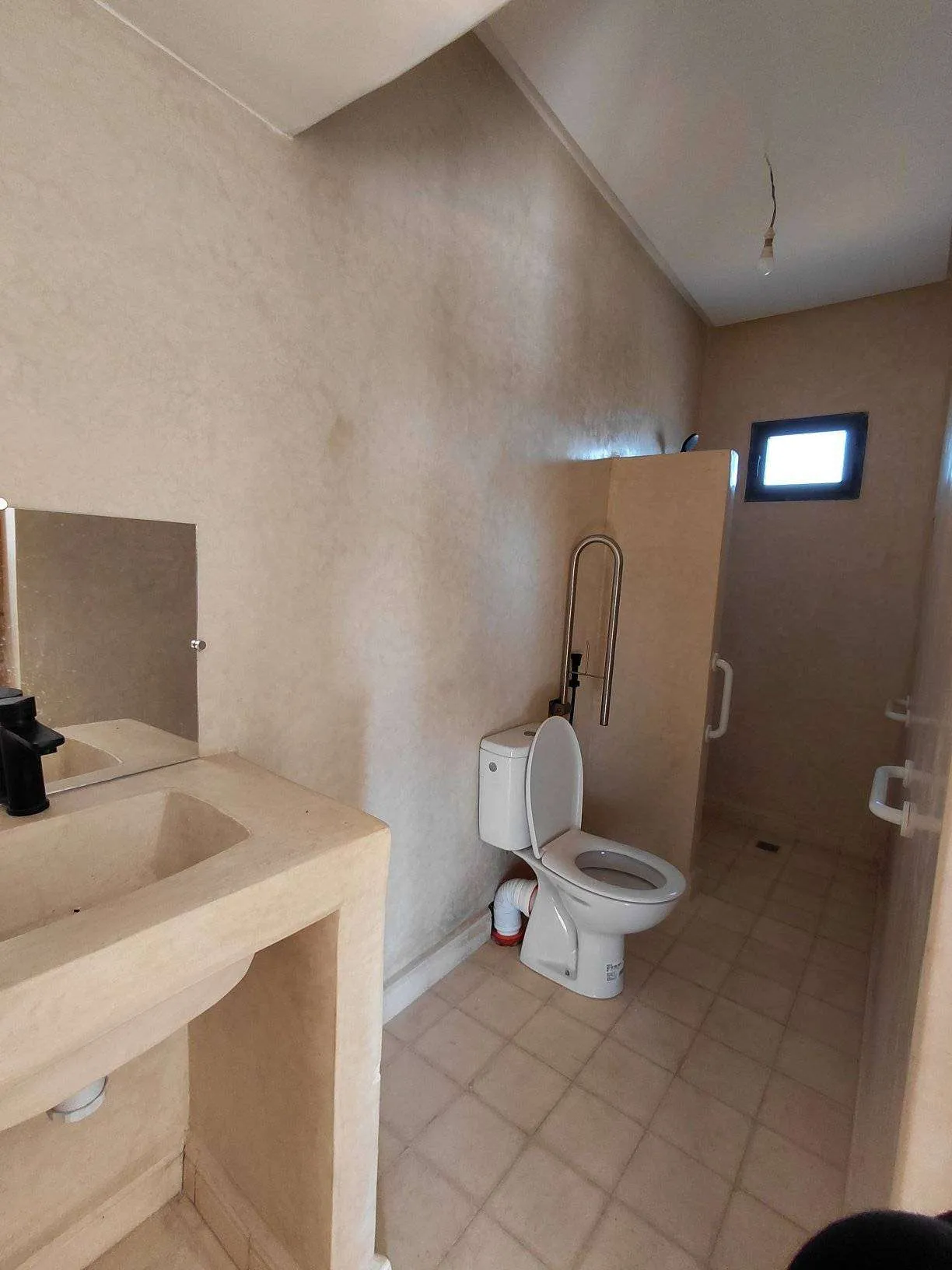 Villa interior connecting living room and terrace