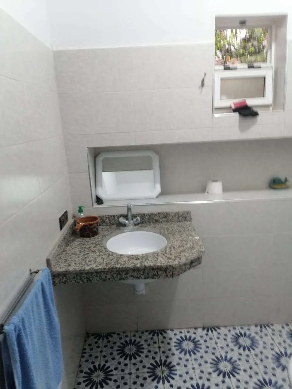 Bedroom with private bathroom and garden view