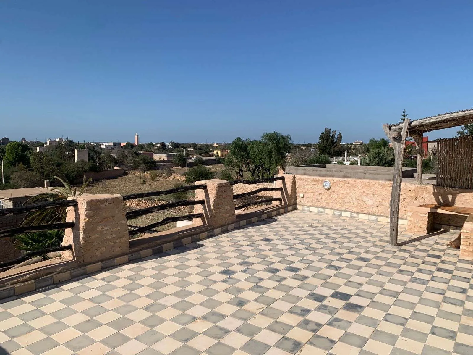 Exterior view of the furnished villa located on Agadir Road near Essaouira