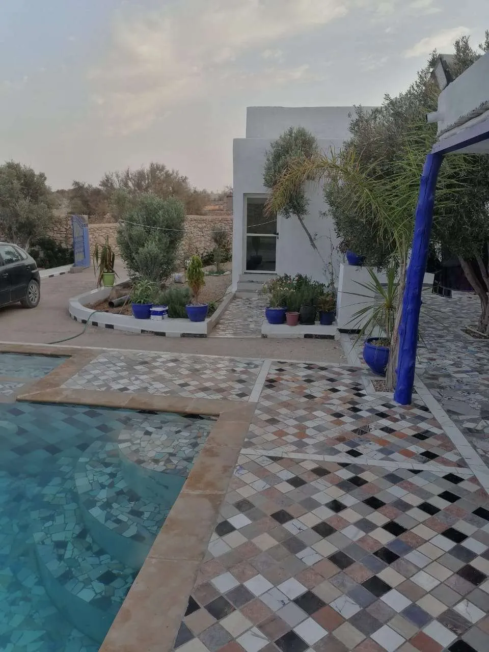 Garden area surrounding the villa