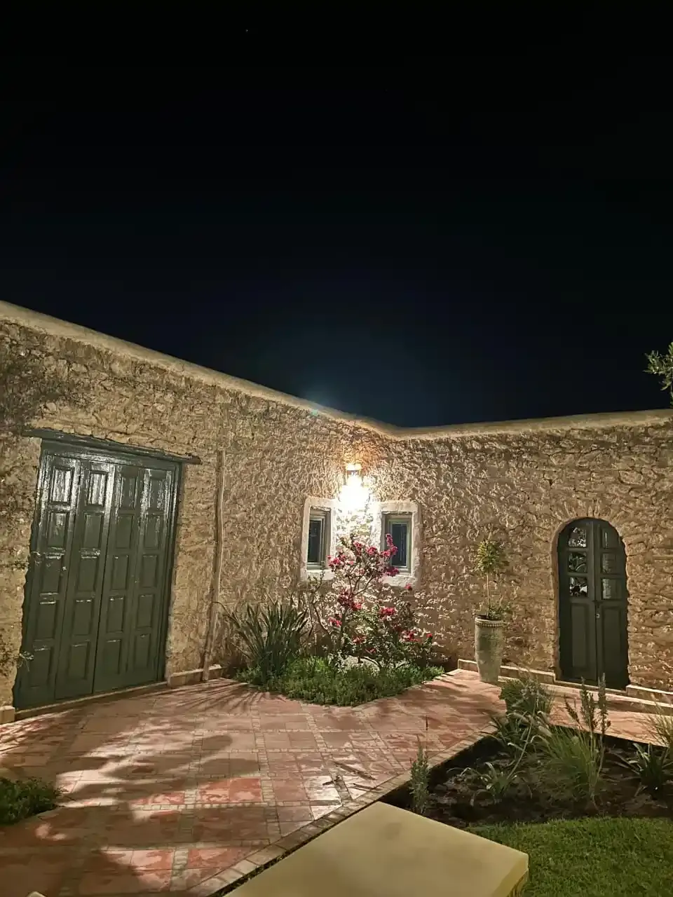 Outdoor lounge area for relaxation