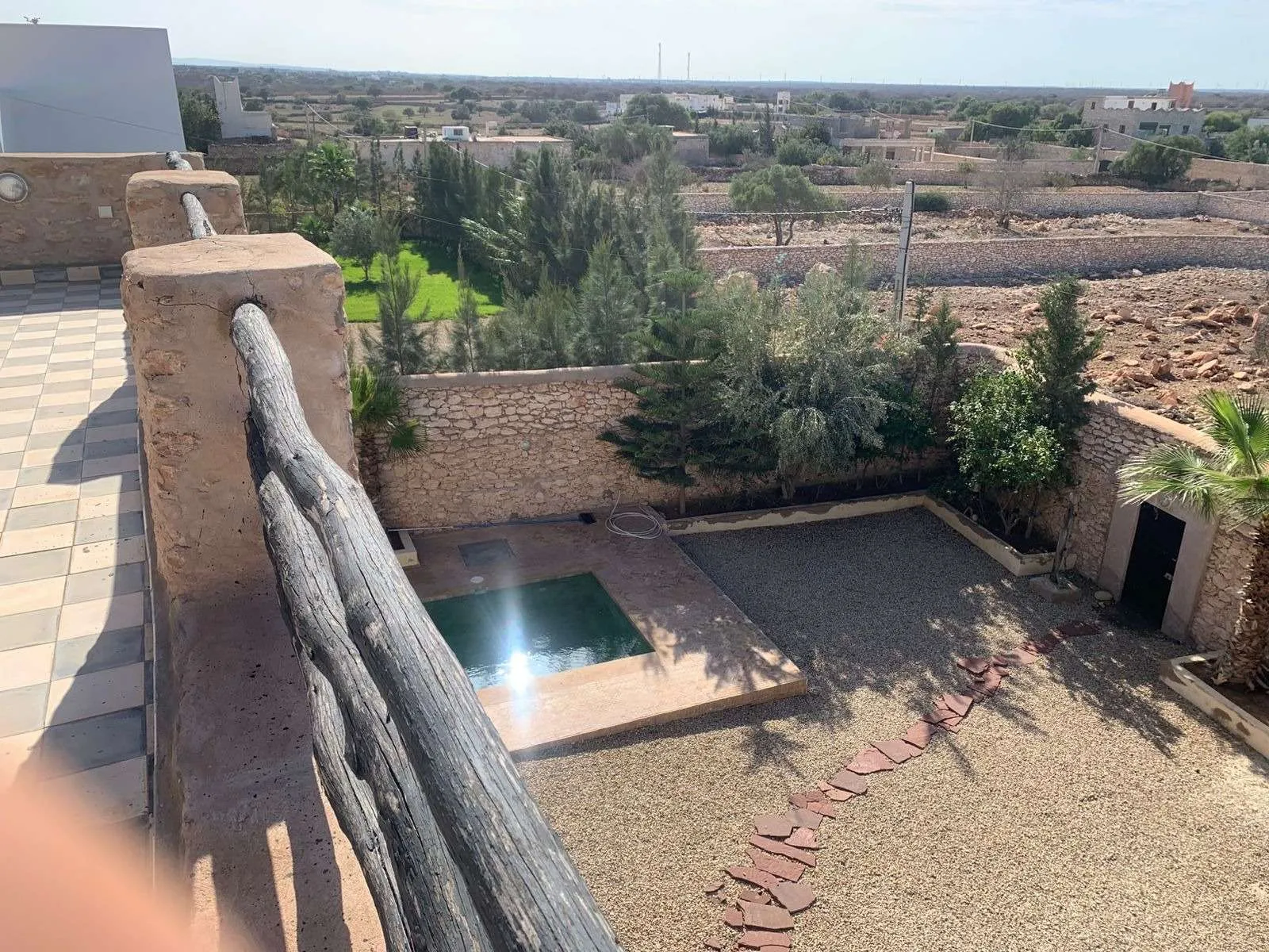 Poolside area designed for outdoor leisure