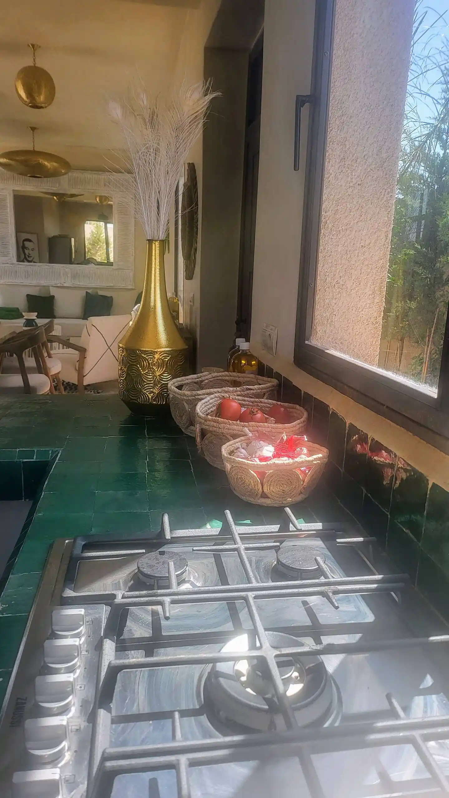 Villa exterior in calm Ghazoua environment