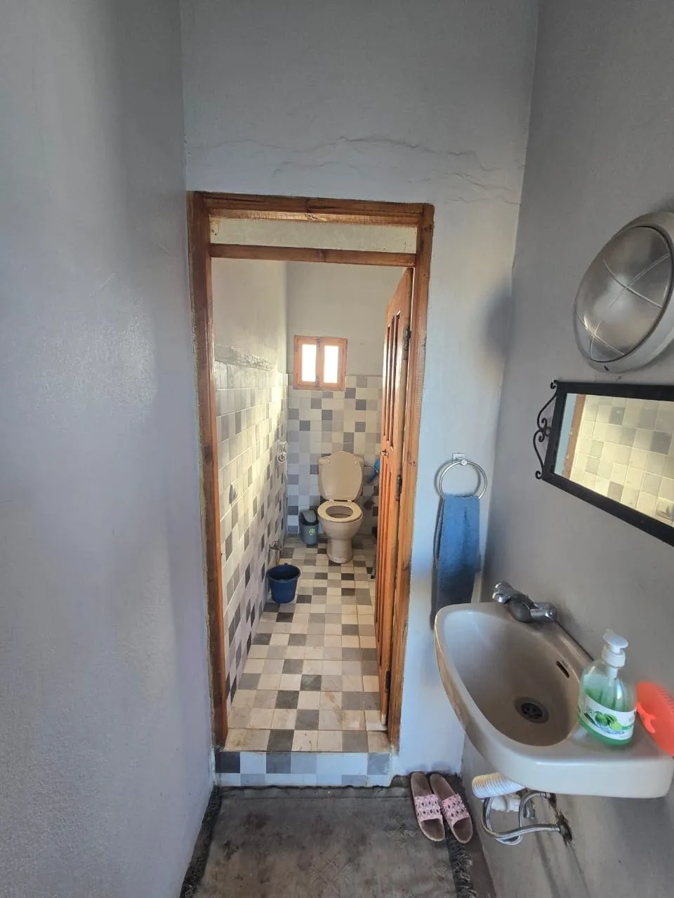 Garden and pool area of villa available for long-term rental