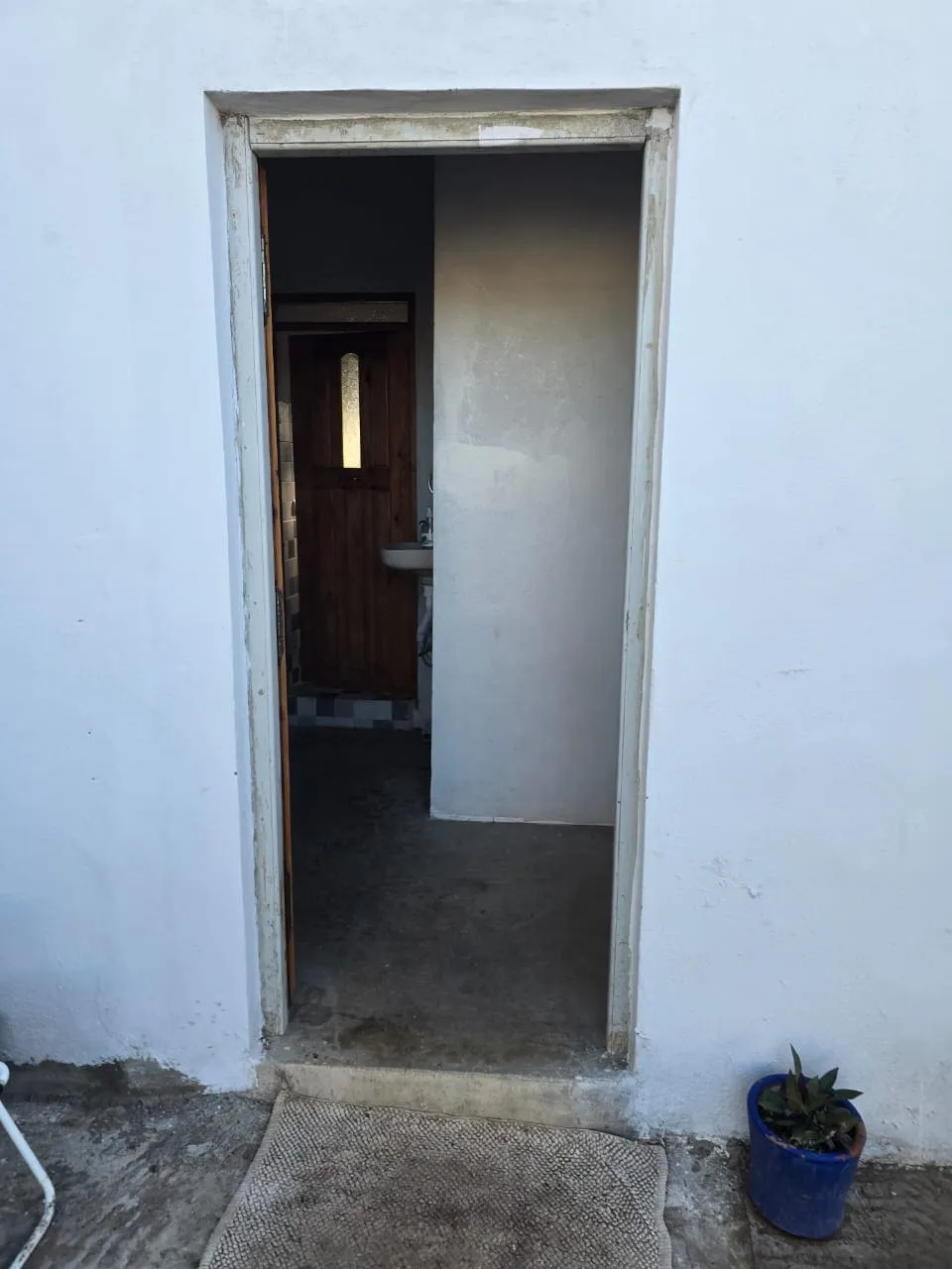 Outdoor relaxation area around the pool