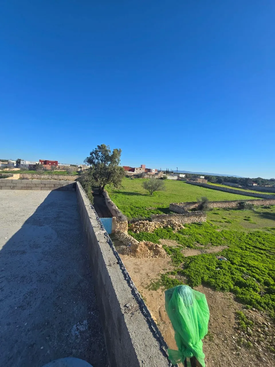 Private parking area within the property