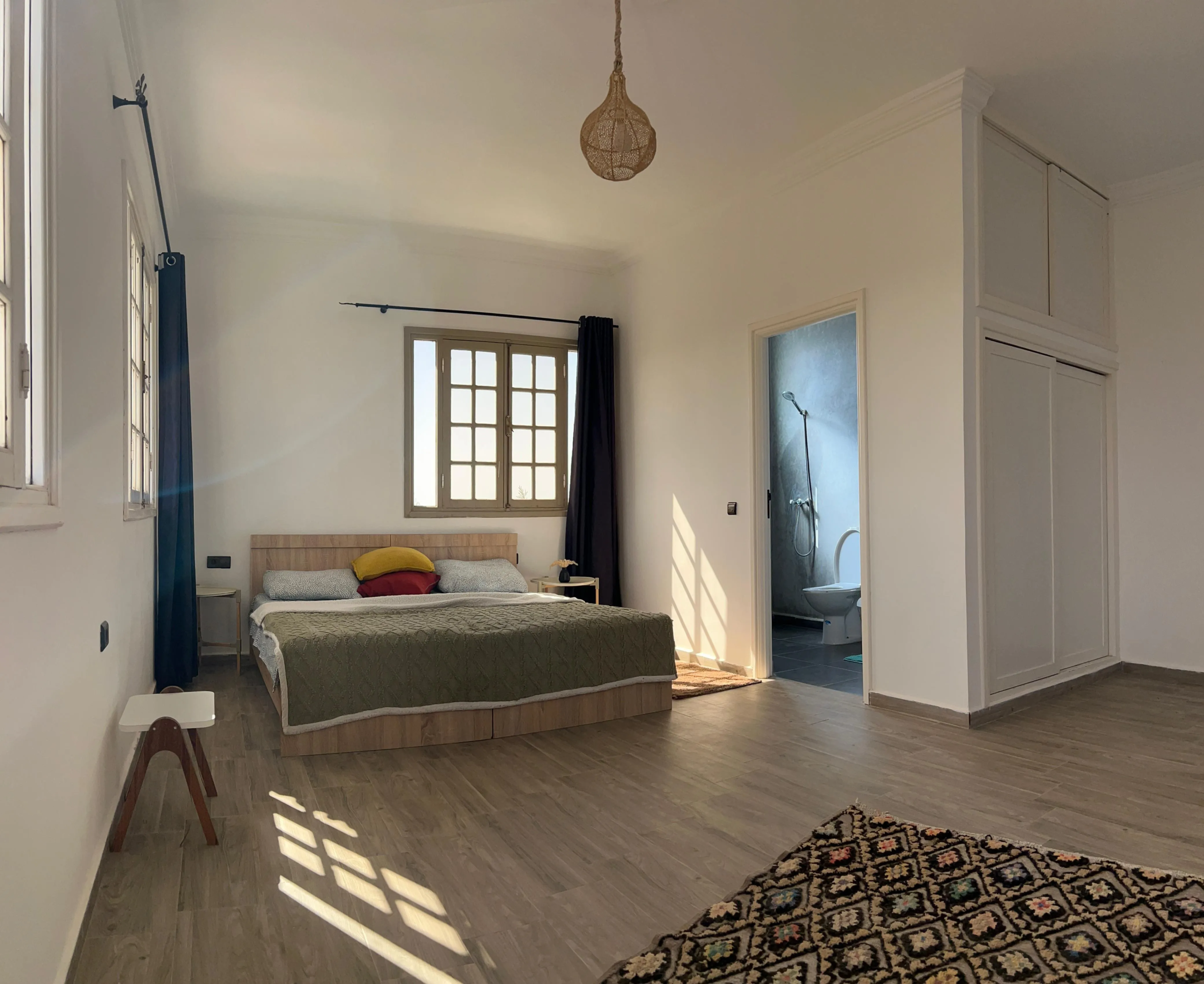 Spacious garden and swimming pool area of private villa