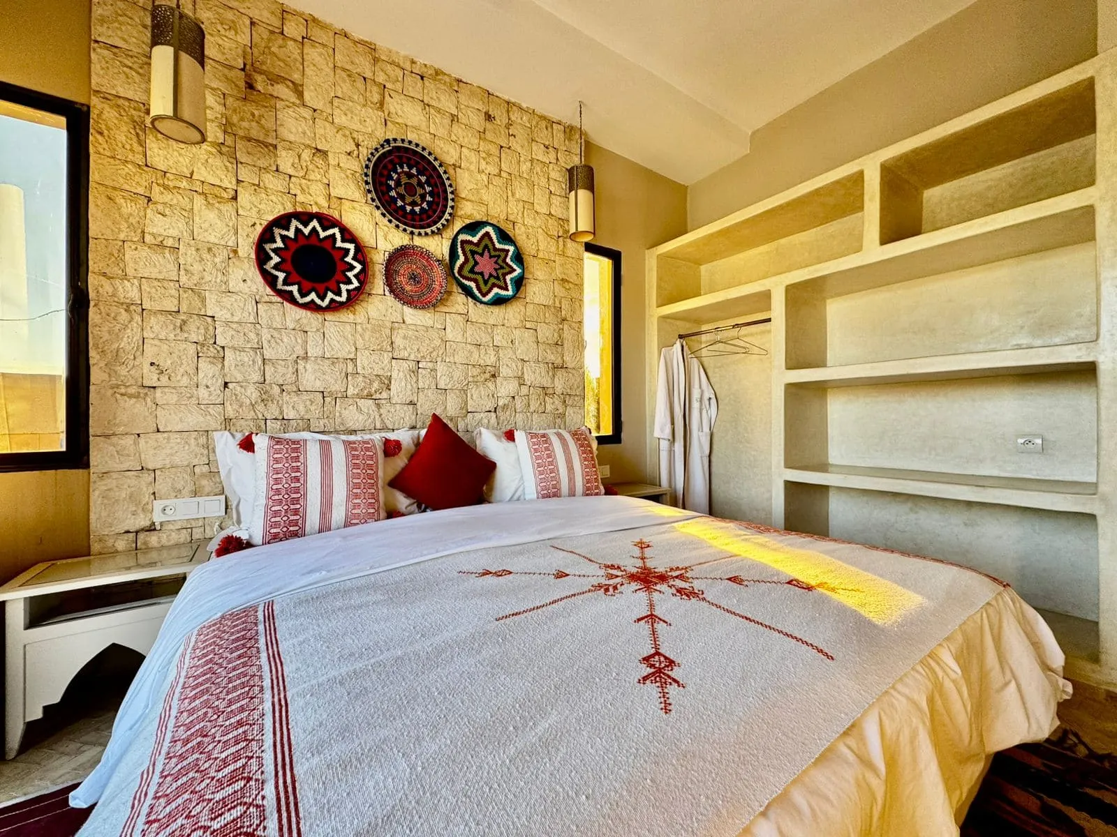 Vue extérieure de la villa meublée avec piscine à 15 km d’Essaouira