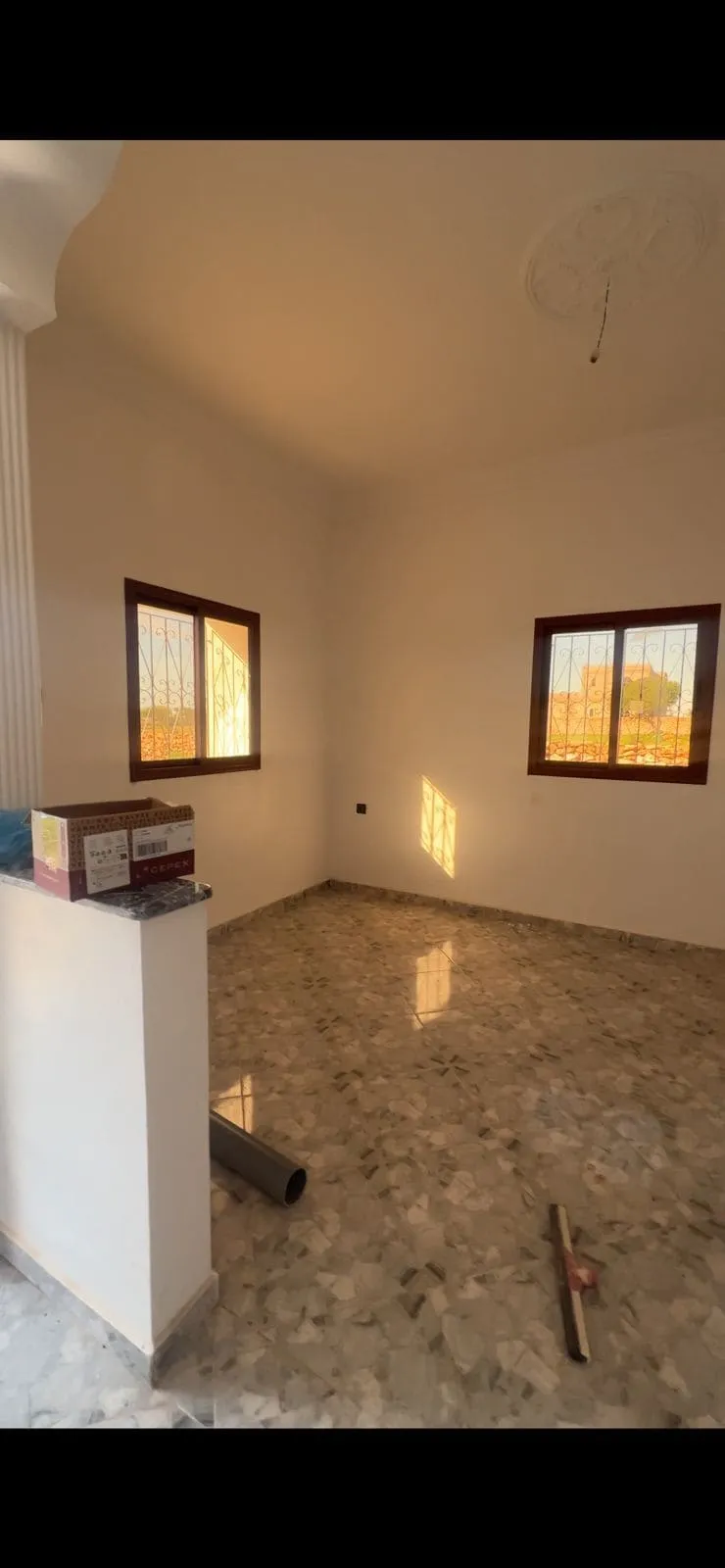 Bright living room in 2 bedroom house for rent Boutazart