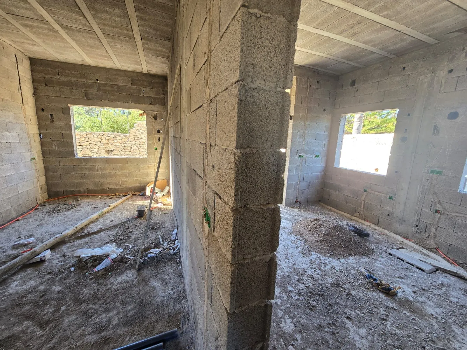 600 sqm plot with semi-finished villa and pool in Ghazoua near Essaouira