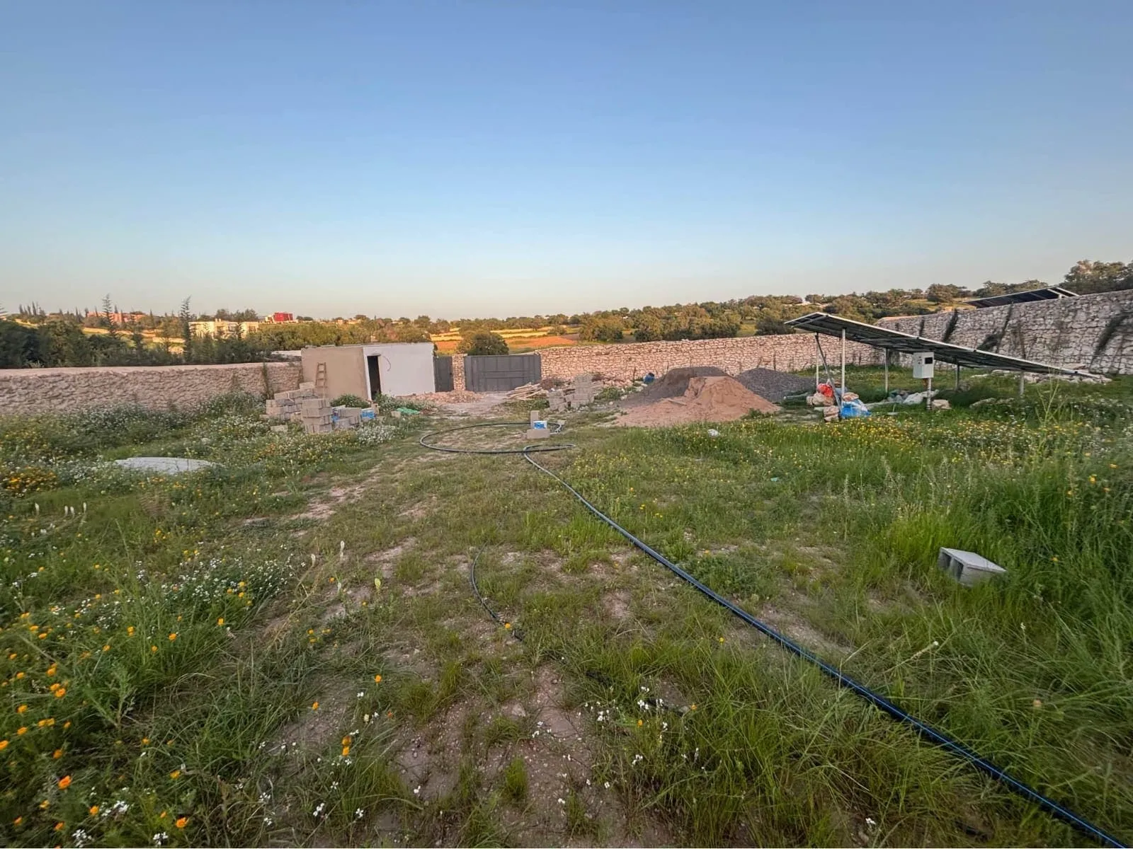 Access road to land with small structure near Essaouira