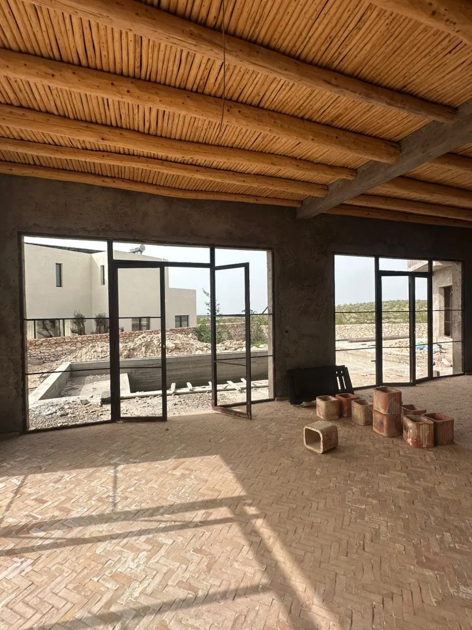 Bright interior living space in modern villa in Ghazoua Essaouira