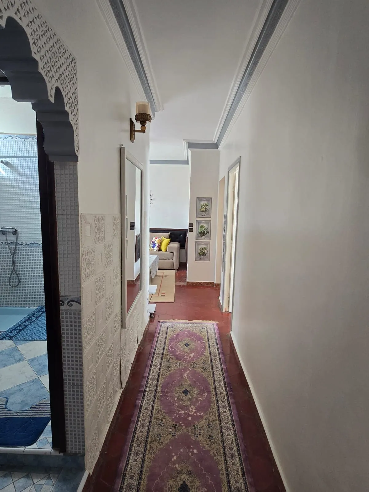 Bright living space in furnished apartment Essaouira near ocean