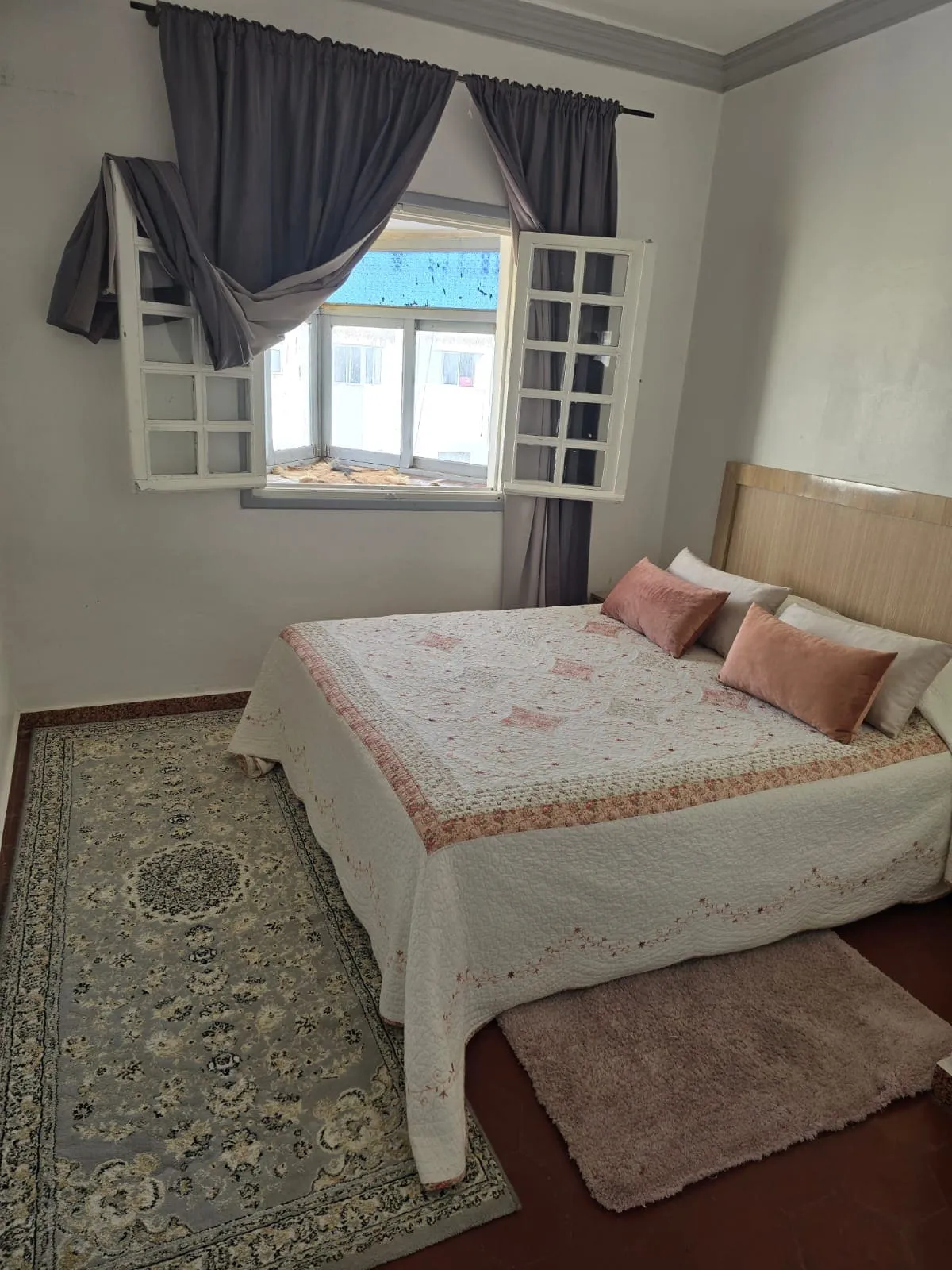 Comfortable bedroom in furnished apartment near Essaouira beach