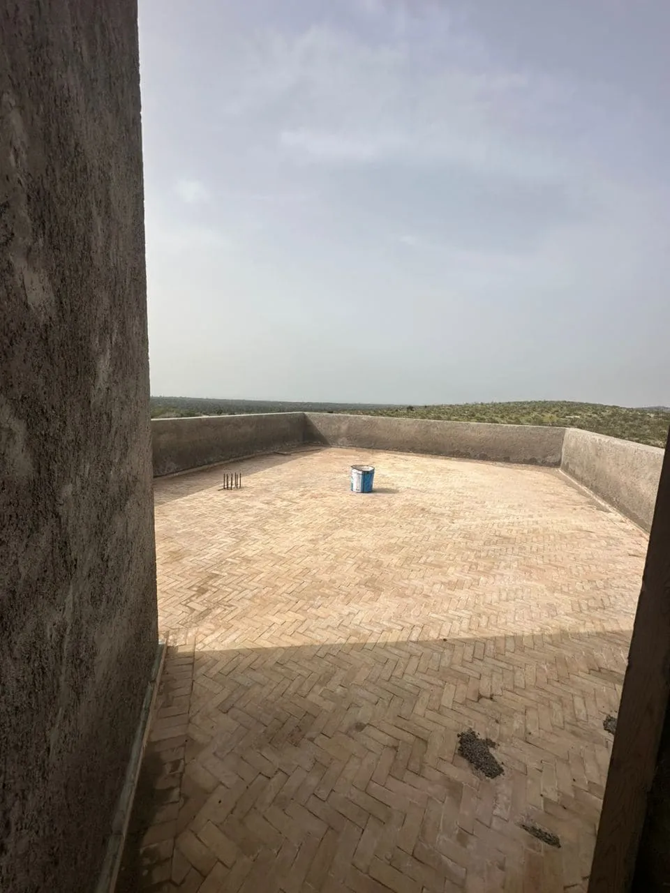 Exterior view of contemporary villa with pool in Ghazoua near Essaouira