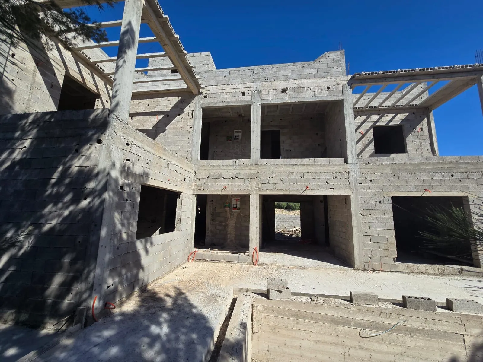 First floor structure of villa project in Ghazoua near Essaouira