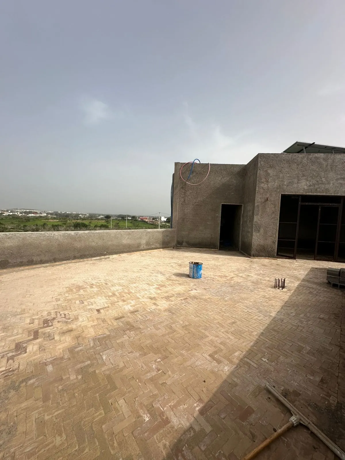 Ocean view from terrace of contemporary villa in Ghazoua near Essaouira