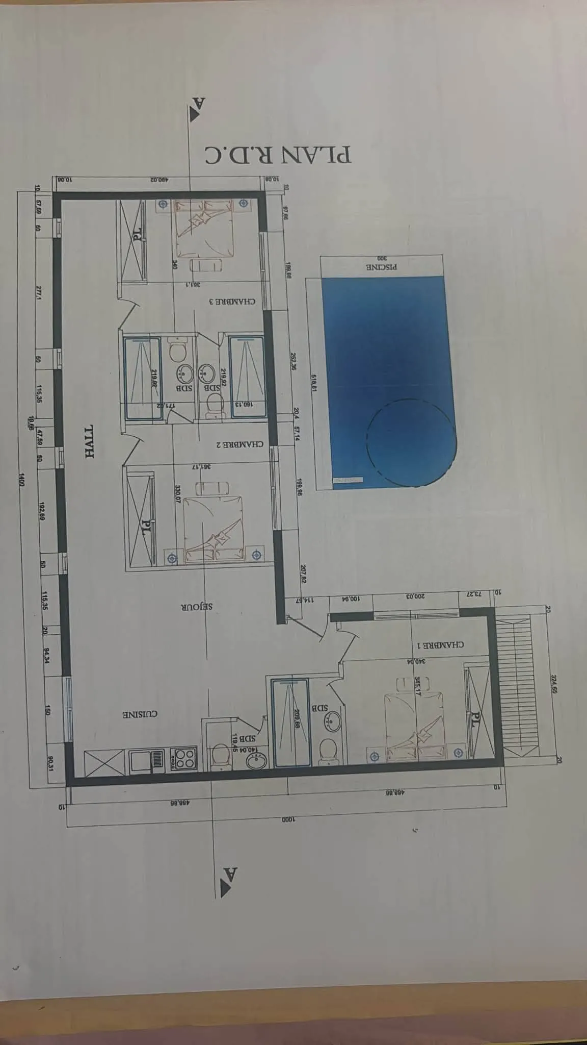 Plot with existing small structure in Ghazoua countryside