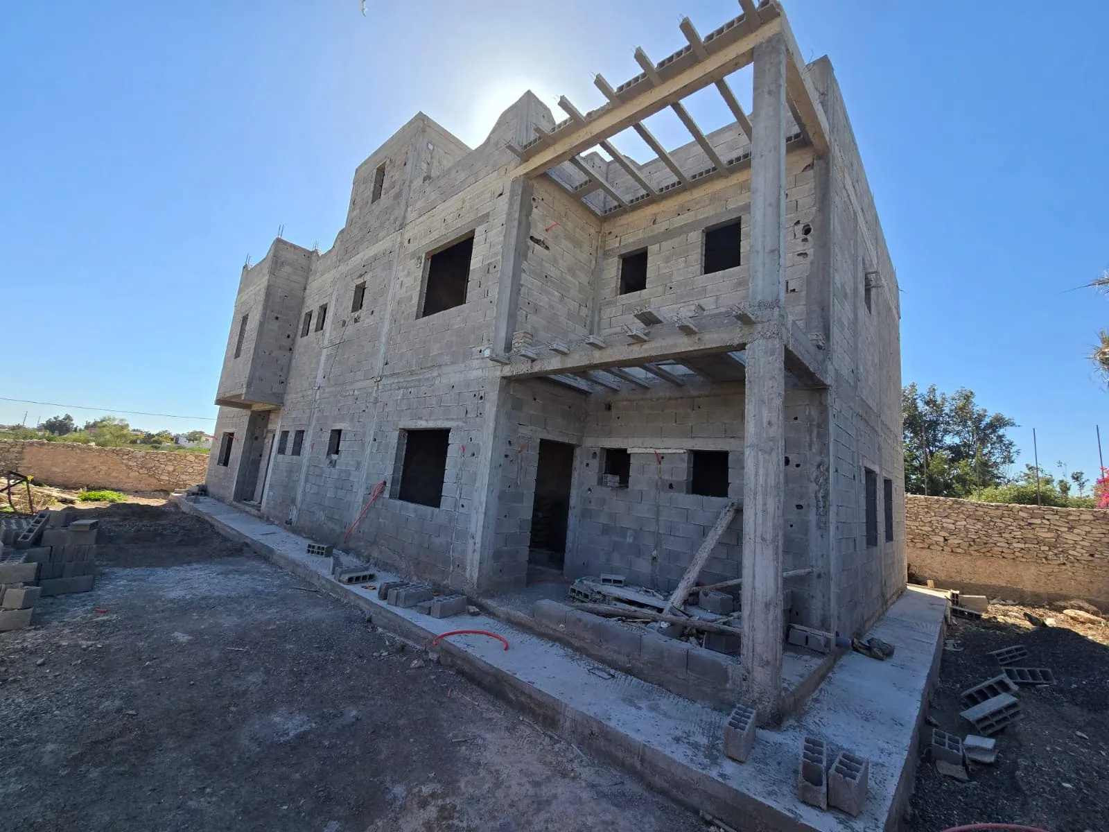 Semi-finished villa with private pool for sale in Ghazoua near Essaouira