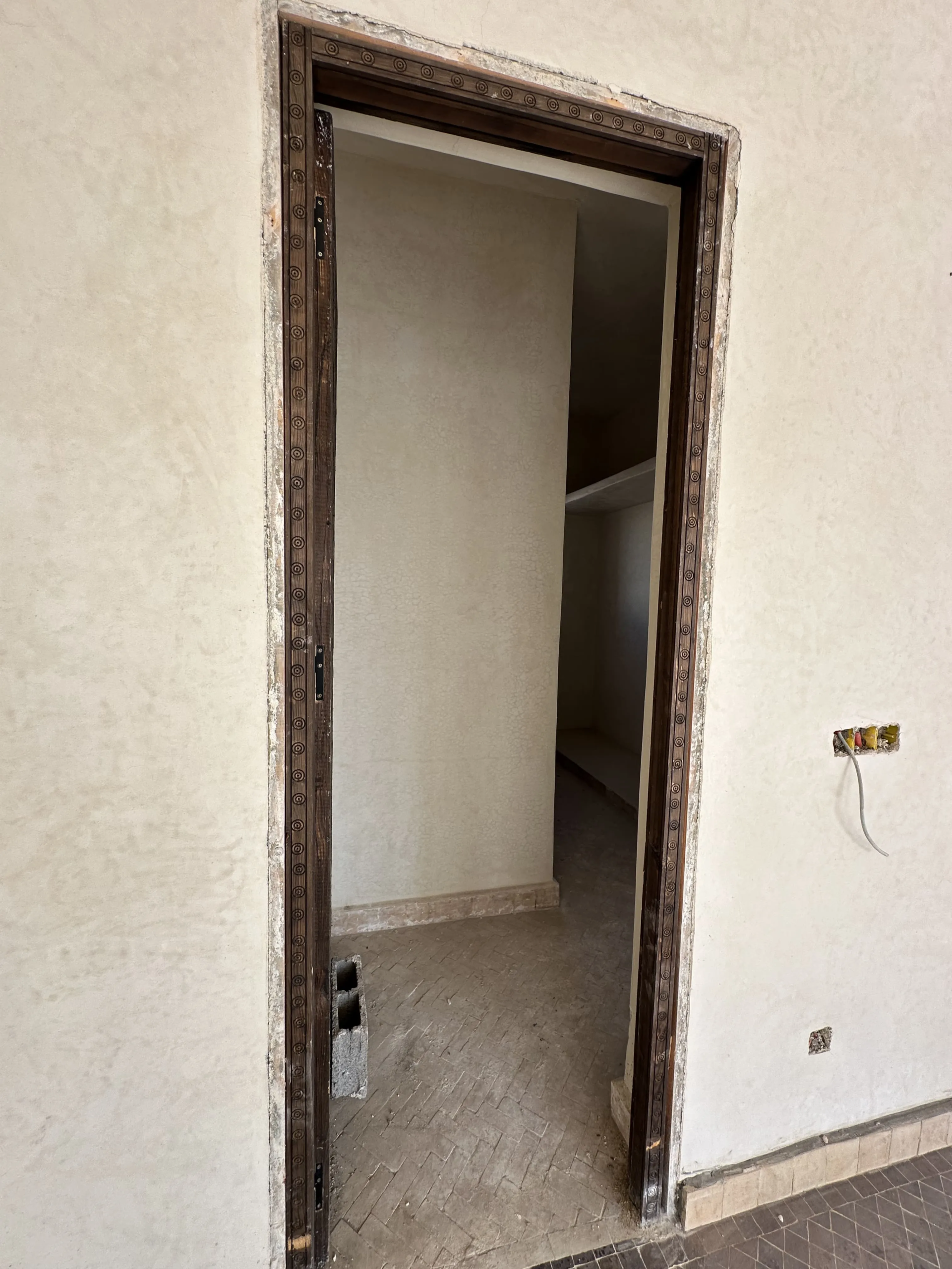 Access to the bedrooms of the four-bedroom villa in Ghazoua