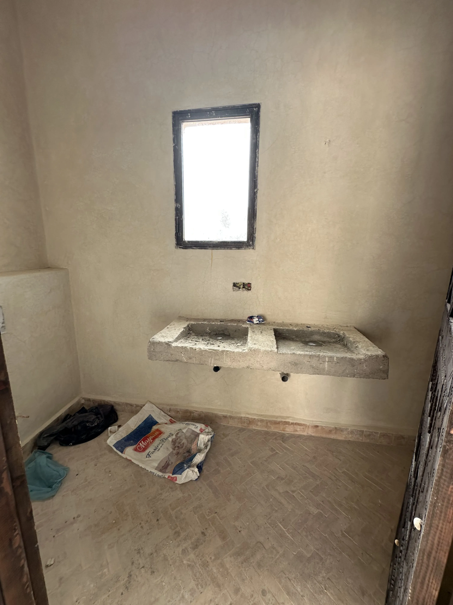 Bright private bathroom in a villa in Ghazoua Essaouira