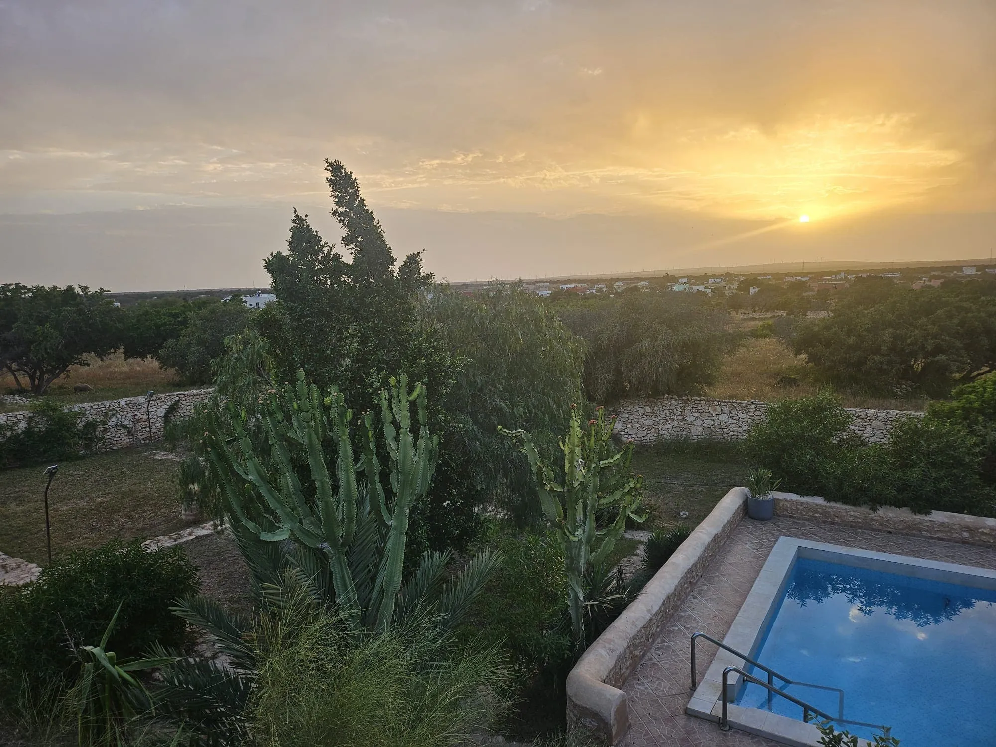 Open natural surroundings around the villa near Sidi Kaouki