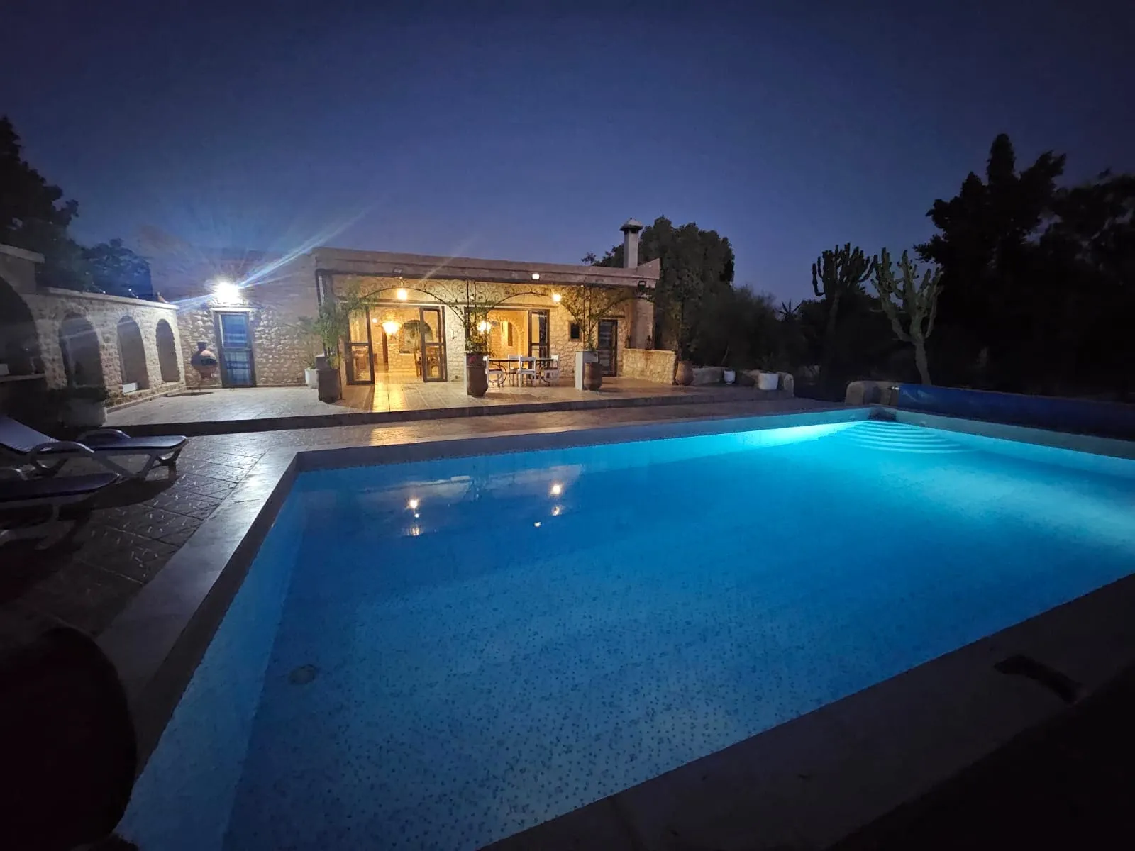 Private swimming pool surrounded by garden near Sidi Kaouki