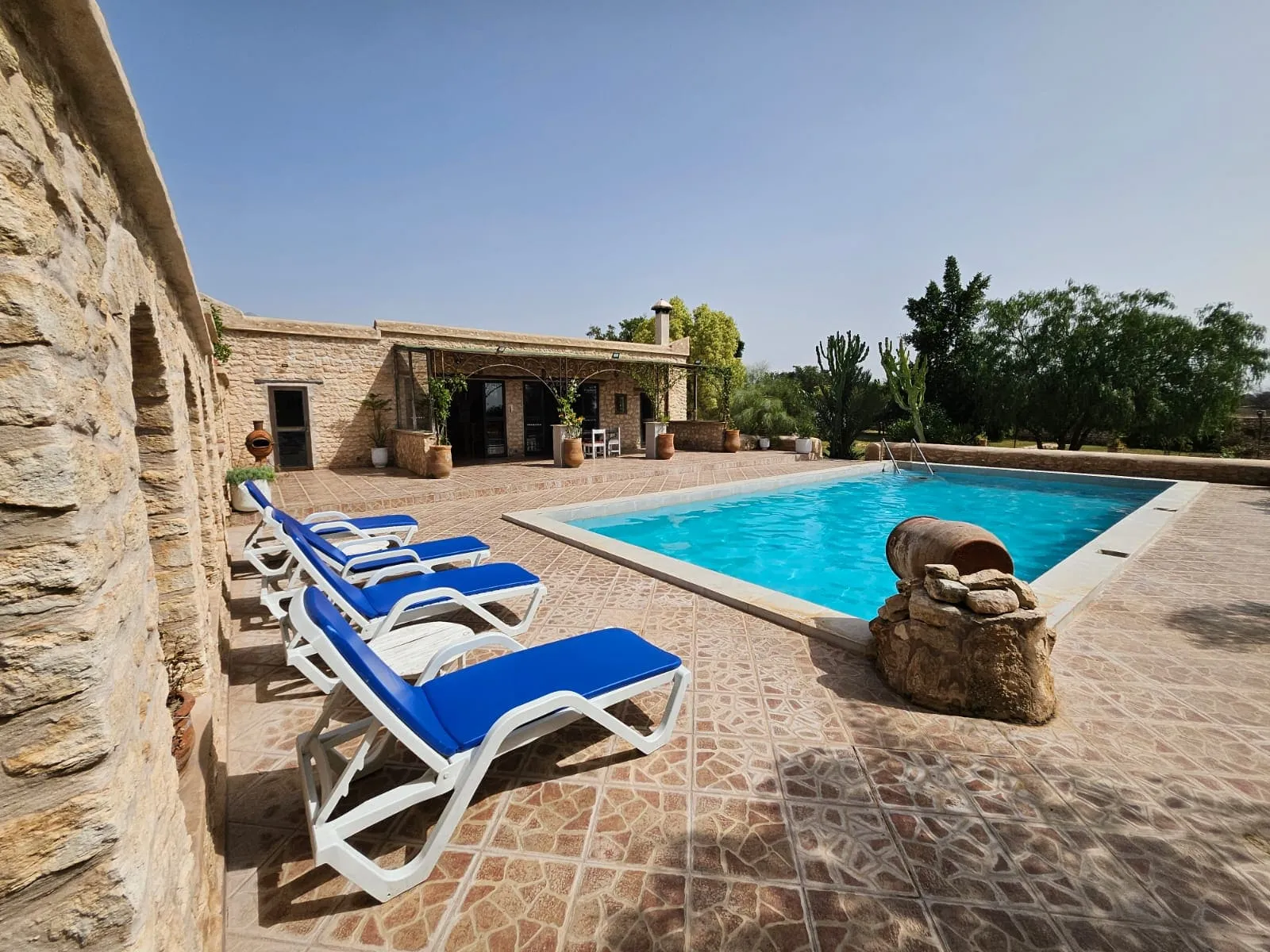 Swimming pool overlooking the peaceful natural surroundings